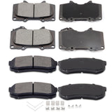 ECCPP D976-7877 D606-7487 Front Ceramic & Rear Semi Metallic Disc Brake Pad Set Fit For Lexus GX460 2010-2019,For Lexus GX470 20