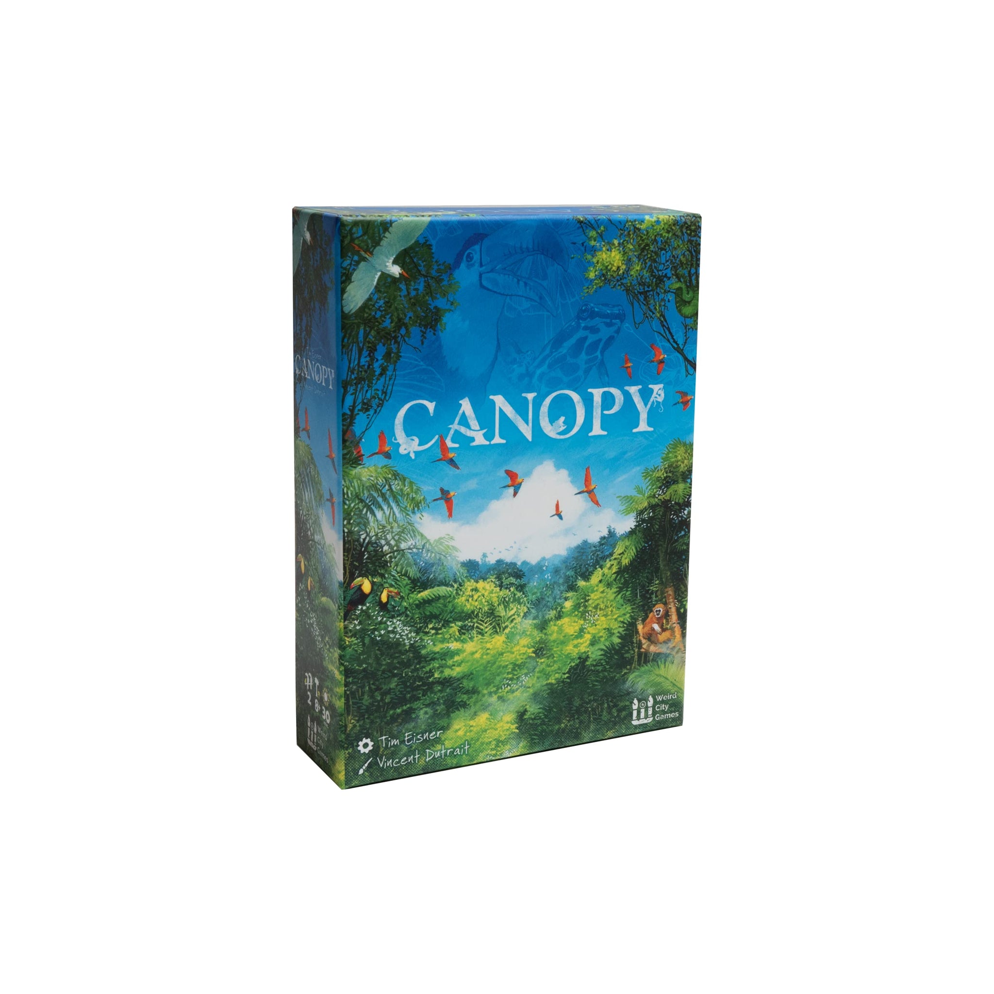 Weird City Games: Canopy, Card Game, Fast and Fun Gameplay, Features 25 Unique Species of Rainforest Animals and Plants, Solo or