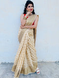 Sugathari Womens Banarasi Saree Pure Kanjivaram Silk Saree Soft New Ladies 2023 Design Wear Pattu Sarees Latest Cotton Party Sari Collections With Blouse Piece For Wedding Sadi (Sam Pari-105 Chicku)