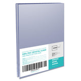 Binditek 200 Pack 5 Mil Clear Binding Covers 8.5 x 11 Inches, Letter Size, Square Corners, Un-Punched, Office Supplies, for Stud
