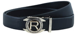 Zacharias MenS Faux Leather Auto Lock Belt R Buckle (Golden Buckle)