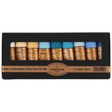 Charvin Extra Fine Professional Artist Oil Paint Set of 9 Sea Landscape - 20ml - Triple-Milled for Smoothness, Rich Texture, Pop