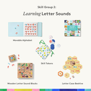 Lovevery Reading Skill Set, Learn to Read for Pre-K and Kindergarten, Fun Phonics Games and Books, Part 1