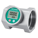 GRYVOZE Waterproof 3 Inch Water Flow Meter, 16-343 GPM Digital NPT Flowmeter with EMI Protection for Diesel, Gasoline, Pool, Hyd