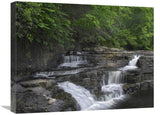Dismal Falls, Jefferson National Forest, Virginia-Canvas Art-24X18