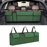 Honibaoto Car Trunk Organizer, Backseat Hanging Large Storage with Adjustable Straps,Waterproof PVC Collapsible Cargo Bag, Car I