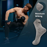 Xjarvis Rio Unisex Ankle Socks For Men & Women Breathable & Odor-Free Cotton Socks For Gym Running Walking Cycling Daily & Office Wear Free Size (Black White Grey),Pack of 3,,B0CCMKKFG7