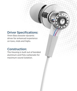 Thore iPhone Earphones (Apple MFi Certified) V120 in Ear Wired Lightning Earbuds (Sweat/Water Resistant) Headphones with Mic/Vol