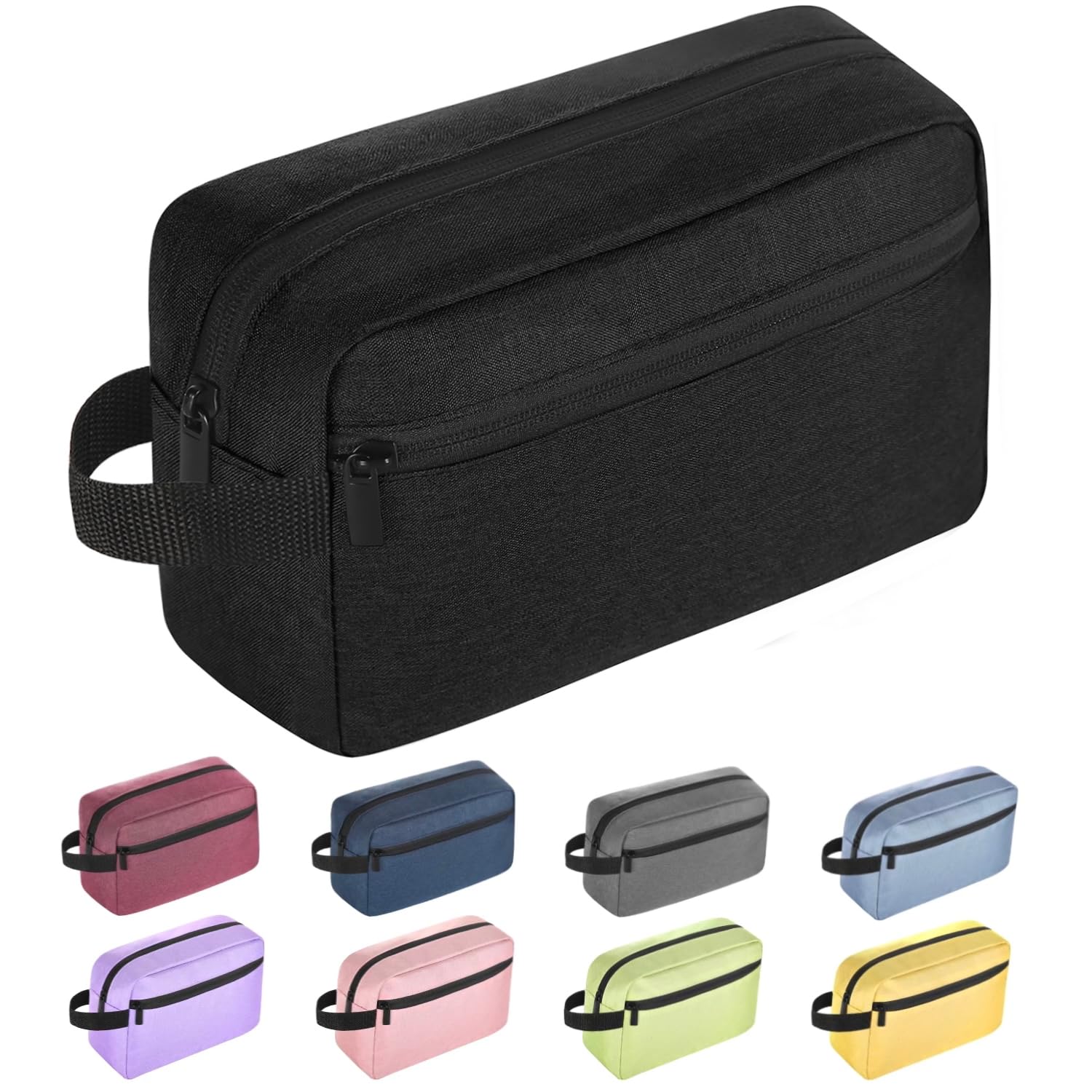Icramsy Travel Toiletry bag Toiletry bag for women men Hanging toiletry bag Cosmetic bag Travel accessories for Women Men (Black