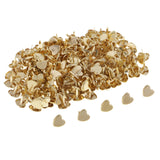 Merishopp 50Pcs Heart Shaped Mini Brads Decorative Paper Fasteners For Scrapbook