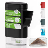 PepperMate Traditional Black Pepper Grinder Mill - Manual, High-Efficiency Salt and Pepper Grinder - Durable, Adjustable Coarsen