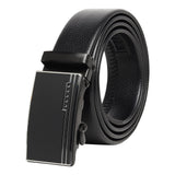 Zacharias MenS Artificial Leather Autolock 35 Mm Belt (Gr84_Black) (Pack Of 1)