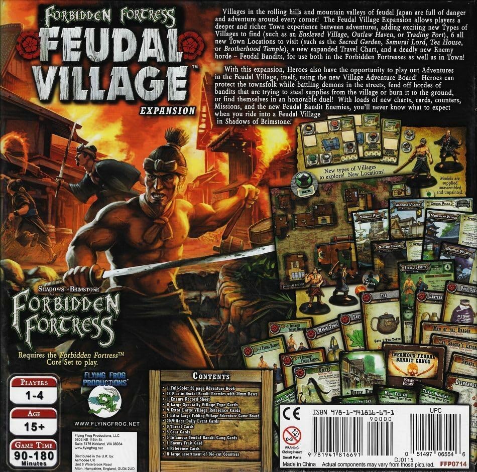 Flying Frog Productions | Feudal Village: Shadows Of Brimstone Exp | Board Game | Ages 12+ | 1-4 Players | 120 Minutes Playing T