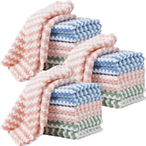 21 Pack Kitchen Towels Dish Towels Microfiber Cleaning Cloths UltraSoft, Absorbent & Reusable 10inch x 10inch Lint Free Cloths Micr