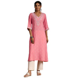 Libas Women'S Viscose Rayon A-Line Kurta (29201_Pink
