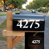 Diggoo Reflective Mailbox Numbers Sticker Decal Die Cut Elegant Style Vinyl Number 3 Self Adhesive 3 Sets for Mailbox, Signs, Wi