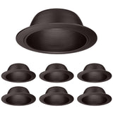 TORCHSTAR 6 Inch Recessed Can Light Trim Rosewood Decor, Step Baffle with Detachable Ring, Full Metal, Fit Halo/Juno Remodel Rec
