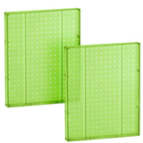 Azar Displays 771620-GRE Plastic Pegboard for Wall Organization - Garage Tool Organizer Wall Mount (Pack of 2) - 1-Sided Durable