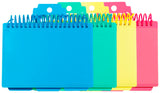 C-Line Spiral Bound Index Card Notebook with Tabs, Includes 60 Ruled 3 x 5 Inch Index Cards, 1 Notebook, Color May Vary (48750)