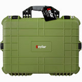 Eylar Large 20 Inch Protective Camera Case Water and Shock Proof With Foam (Green)