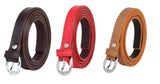 Zacharias WomenS Artificial Leather 0.5 Inches Slim Belt_(V0.5_Brown_Red & Tan) (Pack Of 3)