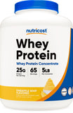 Nutricost Whey Protein Powder Pineapple Whip (5 LBS) - Gluten-Free, GMO-Free, from Whey Protein Concentrate
