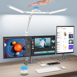 Syrinx Desk Lamp with Gesture Sensor Switch and Remote Control, 24W Bright LED Desk Lamps for Home Office with 50 Light Modes Ad