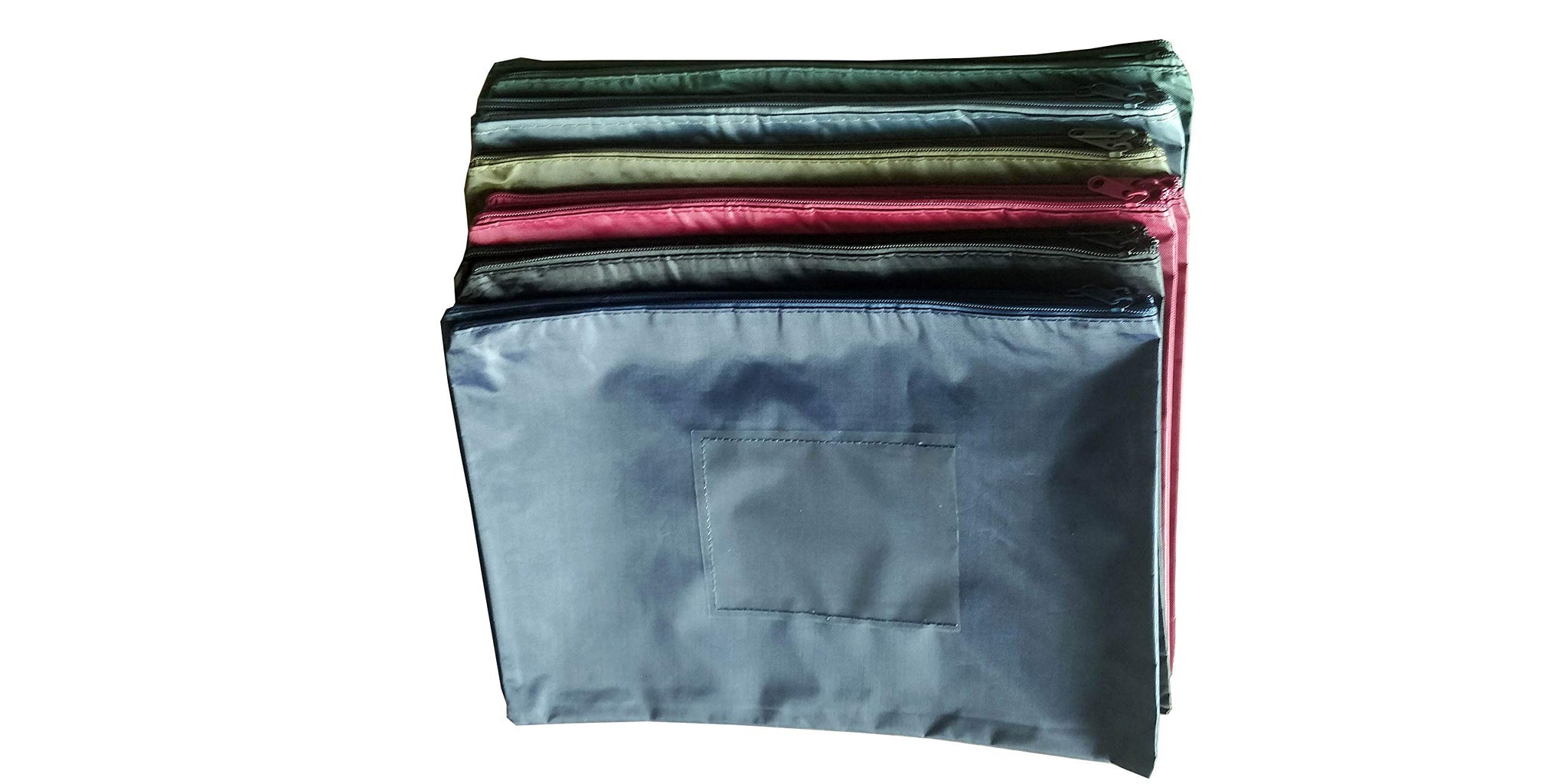 12Pcs Zipper File Bags, Quality Office Filing Documents Storage Bags,A4 Business Zipper File Bags .