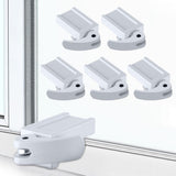 Enhon 5 Pack Window Locks, Diecast Durable Design, Compatible with Horizontal and Vertical Window, Fit 1/16 inch(0.16cm) up to W