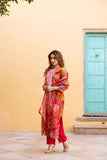 Anni Designer Women'S Rayon Viscose Straight Printed Kurta With Pant & Dupatta (Galops Multi_S_Multicolor_Small),Multicolour,S,,,