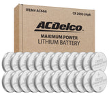 ACDelco 24-Count CR2032 Batteries, Lithium 3V Coin Cell Button Battery Pack for Watch and Small Electronics, 5 Year Shelf Life