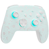 FUNLAB Switch Pro Controller Wireless White Compatible with Nintendo Switch 2/OLED/Lite, Firefly Bluetooth Remote Gamepad with H