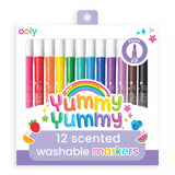 Ooly Yummy Yummy Scented Washable Markers [Set of 12] Scented Markers in 12 Classic Colors