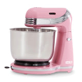 Dash Stand Mixer (Electric Mixer for Everyday Use): 6 Speed Stand Mixer with 3 Quart Stainless Steel Mixing Bowl, Dough Hooks & 