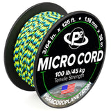Paracord Planet Micro Paracord - Thin Braided Cord for Crafting, Fishing, and DIY Projects in 125 ft Spools - Aquatica