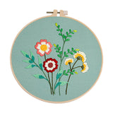 Ecomistiq Embroidery Kit Stitch Flowers Manual For Beginners Fragrant Flowers 3 | Stitch Kits | Hand Embroidery Kits | Embroider