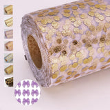 Lavender Polka Dot Tulle Rolls 6 Inch by 50 Yards Glitter Sparkle Fabric Ribbon for DIY Tutu Skirt Sewing Bow Wedding Decoration