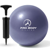 ProBody Pilates Small Exercise Ball with Pump - 9 Inch Workout Ball for Stability, Barre, Yoga, Core & Physical Therapy, Home Gy