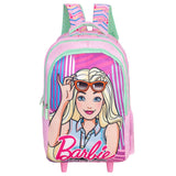 Barbie School Bag 18 Inch Trolley Bag for Girls Large Rolling Backpack with Wheels & Trolley Handle