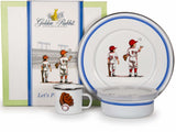 Golden Rabbit Enamelware 3-piece Child Dinner Sets
