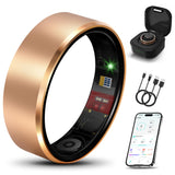 Milavan Smart Health Ring 2.0 for Women Men, Slim Scratch & Fingerprint Resistant Design,Efficient Chip Fitness Tracker, Monitor