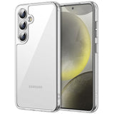 JETech Case for Samsung Galaxy S24 5G, Non-Yellowing Shockproof Bumper Protective Phone Cover, Anti-Scratch Hard PC Back (Clear)