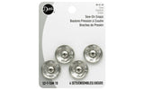 Dritz 802165 SewOn Snaps, NickelPlated Brass, Size 10 4Count