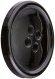 Slimline Buttons Series 1-Black 4-Hole 3/4 3/Card