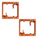 BWP Low Voltage Mounting Bracket 2 Gang, 2 Pack for Dual Gang Wall Plate, Telephone Wires, Network Cables, HDMI, Coaxial, Speake