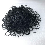 1200 Pcs Black Rubber Bands,Mini Hair Rubber Bands, Rubber Hair Ties, for Kids Hair, Braids Hair, Wedding Hairstyle and More by
