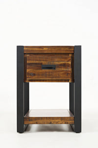 Loftworks Modern Acacia Chairside Table With Drawer