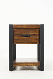 Loftworks Modern Acacia Chairside Table With Drawer