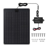 Solar Battery Charger Maintainer, Zuomeng 20W Solar Panel Kit for Dump Trailer Built-in Maintenance Pulse & Intelligent MPPT Cha