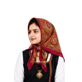 Riddhiinfotech Cotton Maternity Head Scarf For Women | 26 X 26 Inch Uttarakhand Pahadi Print Bandana | Soft Hair Scarf, Head Cov